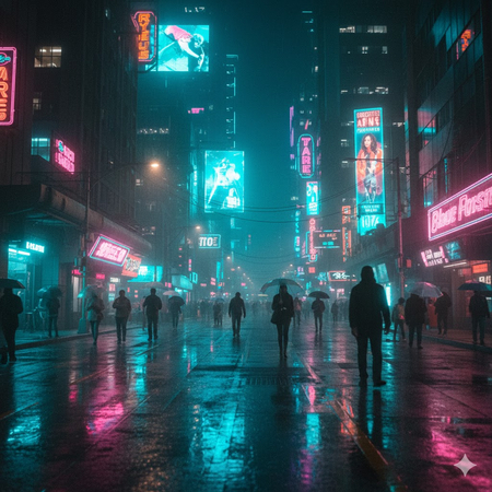neon city vibe prompt