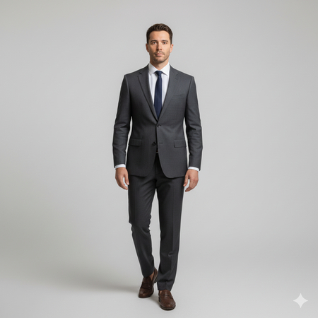 studio full body image with neutral background