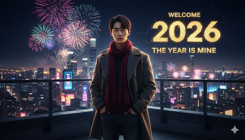 소년 새해 2025 AI 이미지 프롬프트