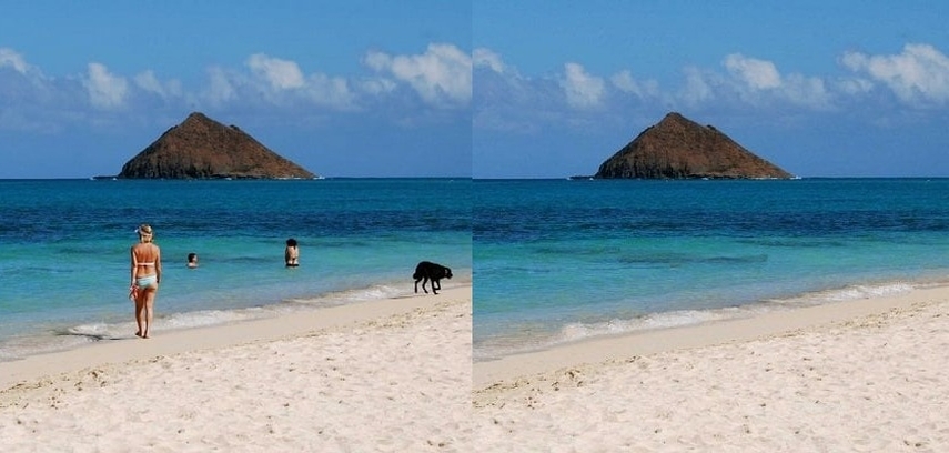 remove unwanted objects from image