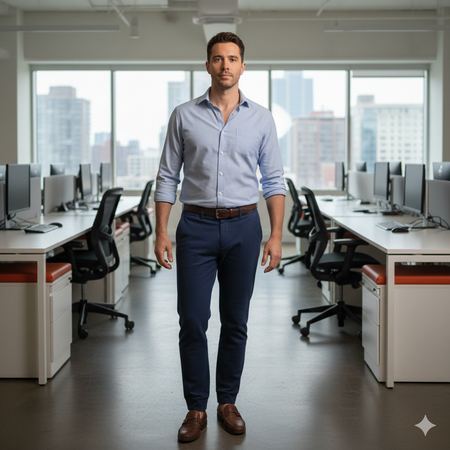 office full body portrait generated by ai