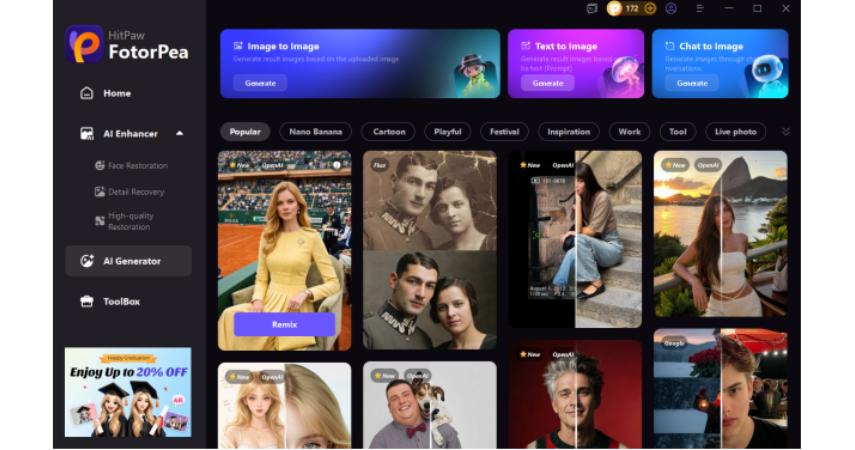 Open FotorPea AI Generator
