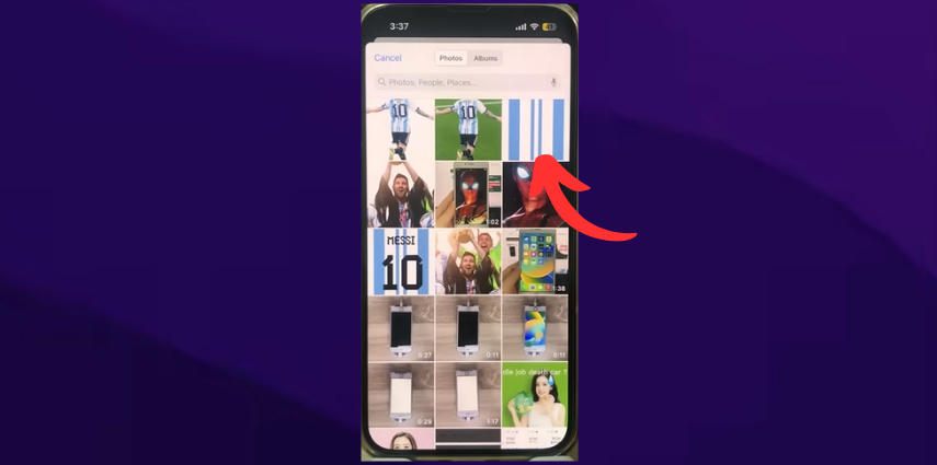 overlay method to add a person to a picture on iphone