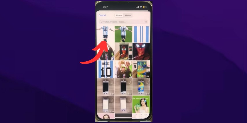 overlay method to insert person into photo on iphone