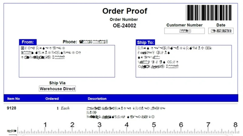 텍스트와 이미지가 누락된 PDF 페이지