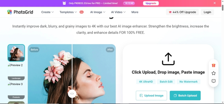photogrid ai image enhancer