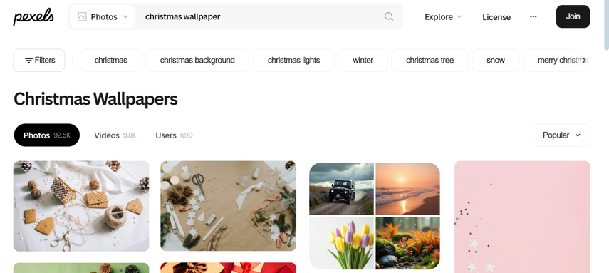 pink christmas desktop wallpaper