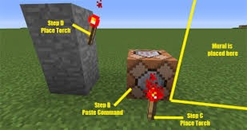 마인크래프트 스타일의 픽셀화된 이미지