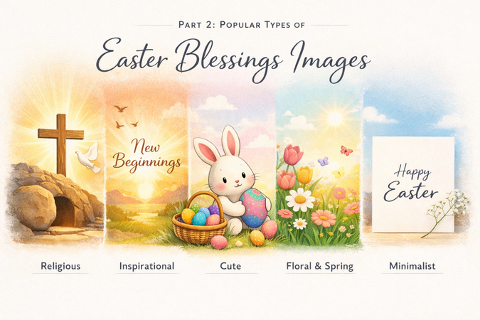 different type of easter blessing image
