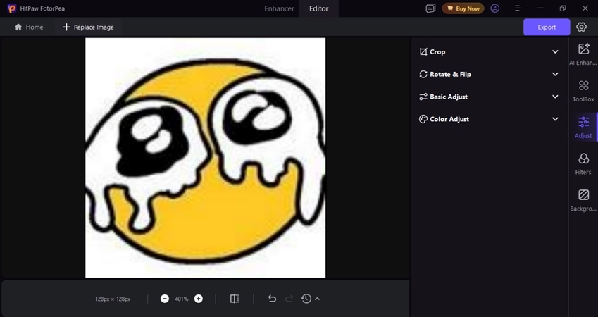 click export to save emoji