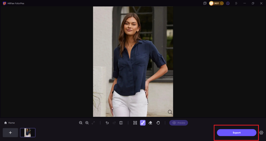 최종 이미지 미리보기 및 다운로드