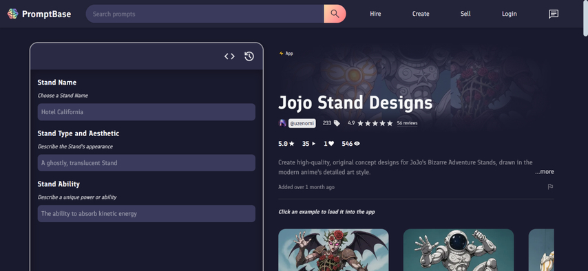 jojo stand generator ai