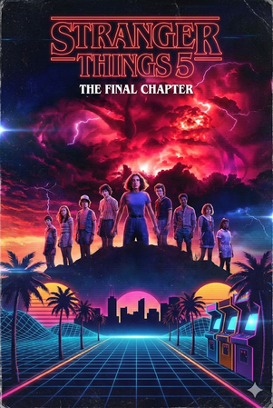stranger things fan art created by ai