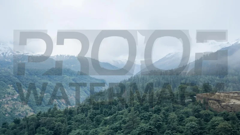 proof images with watermark stamp