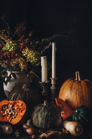 pumpkin still life photography ideas
