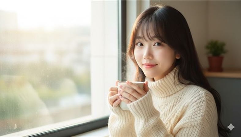 rainy day prompt woman