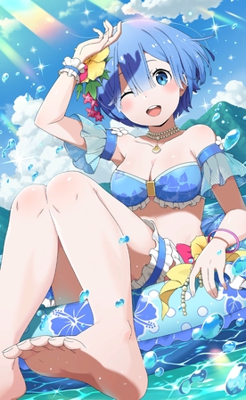 rem in bikini art