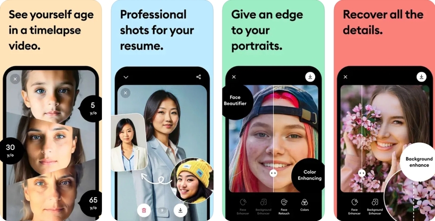 try remini for wrinkle free portraits