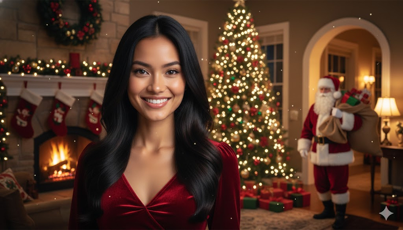 santa came to my house