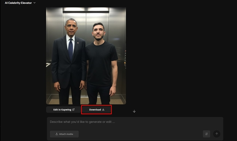 save the generated file to the device