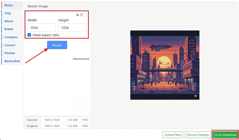 조정 후 크기 조정