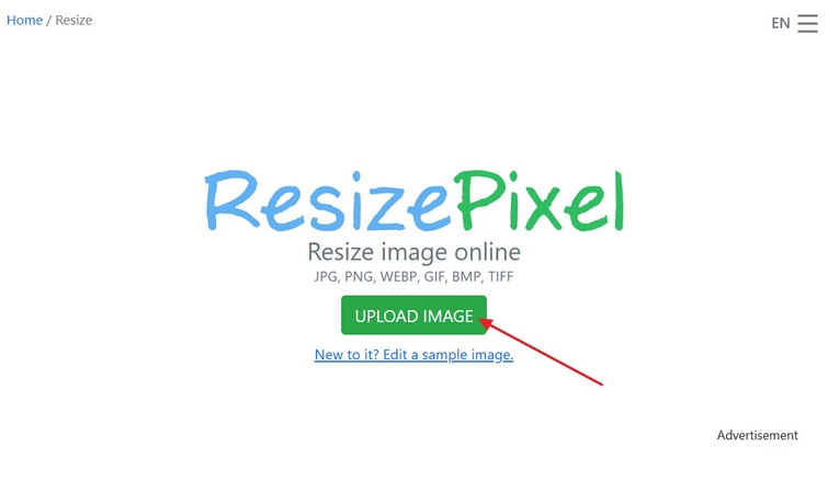 이미지 업로드 옵션 선택