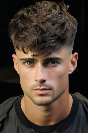 messy hair style short for men