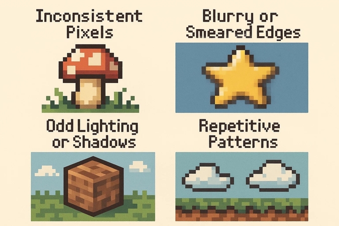 visual signs of pixel ai art