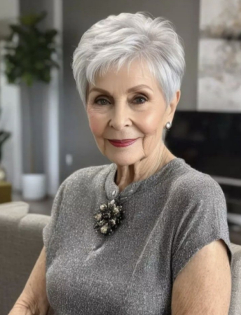 silver pixie for women over 60