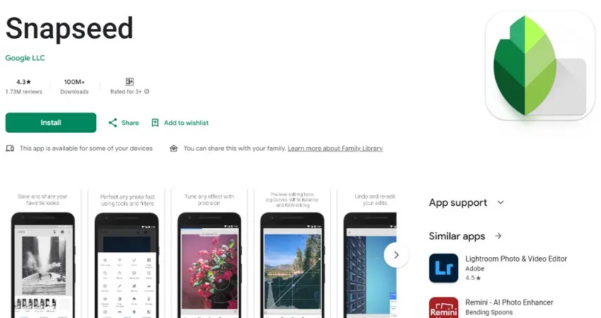 snapseed a complete photo editor for android