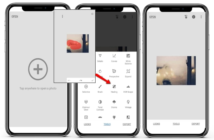 snapseed app on iphone
