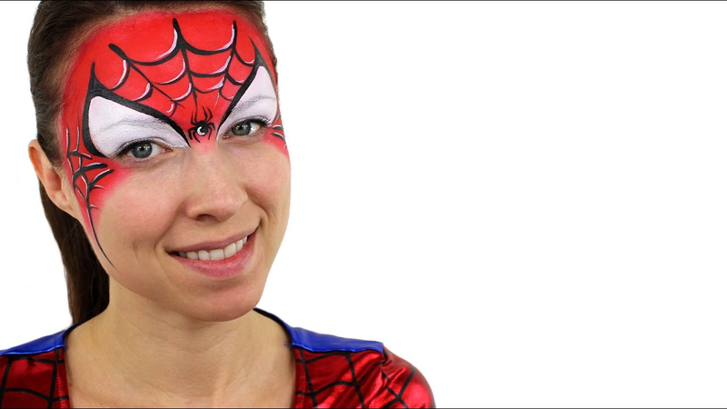 spiderman face paint ideas