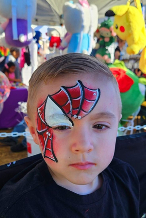 spiderman face paint