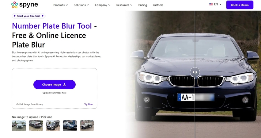 使用spyne模糊車牌