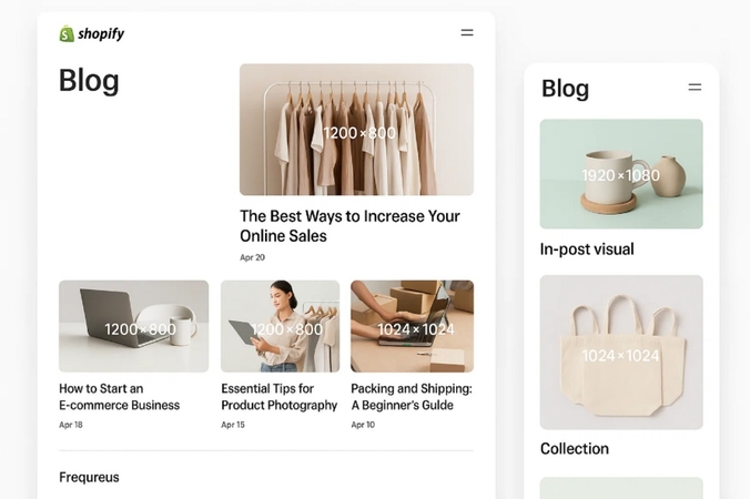 basic standards for shopify blog images