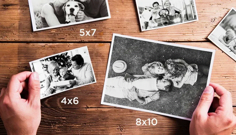 standard photo print sizes
