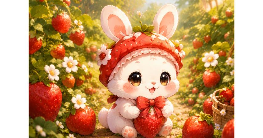 Strawberry Bunny Chibi