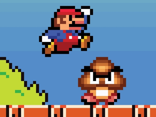 마리오 테마의 일러스트