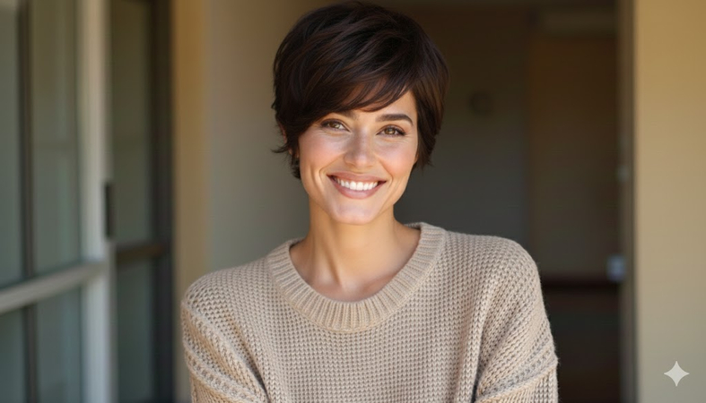 textured pixie cut