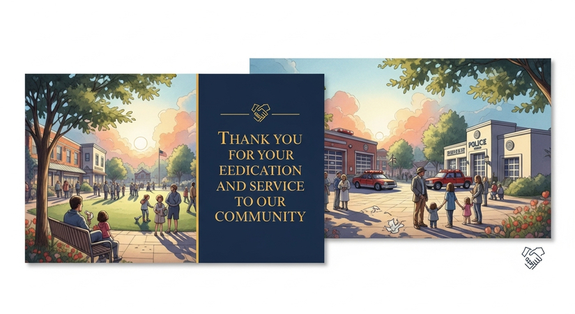 encouraging thank you card ideas for community helpers