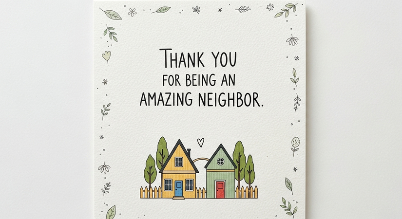 simple thank you card ideas for neighbors