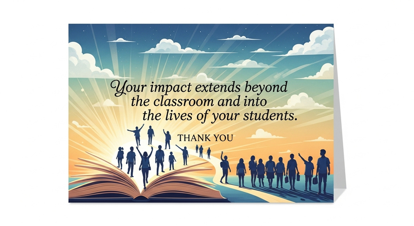 respectful thank you card ideas for teachers