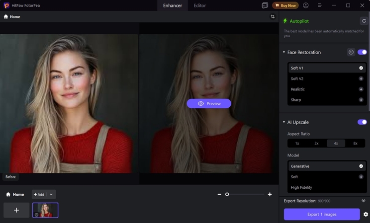 미리 보기 옵션 클릭