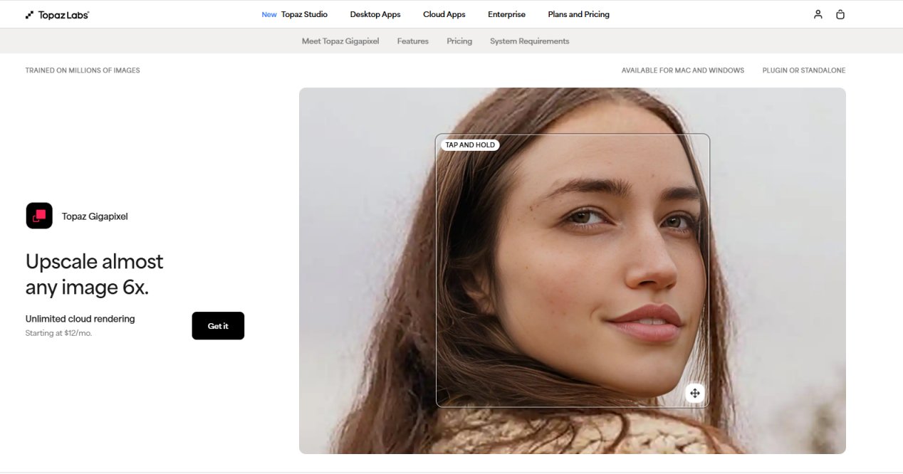 topaz gigapixel ai photoshop plugin for image upscaling