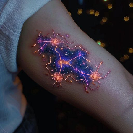 trippy mushroom tattoo