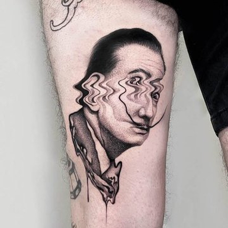 trippy mushroom tattoos