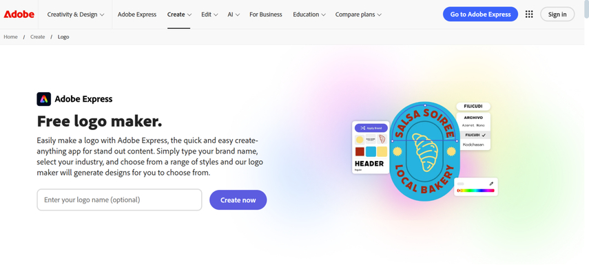 true crime youtube logo maker adobe express