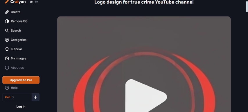 true crime youtube logo makers craiyon