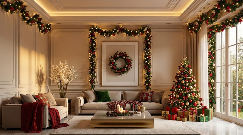 turn room into a christmas