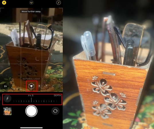 배경 흐림 조정하기